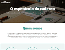 Tablet Screenshot of cadernorama.com.br